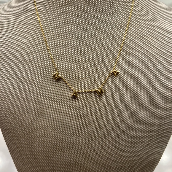 Jewelry - Gold “MAMA” Initial Necklace